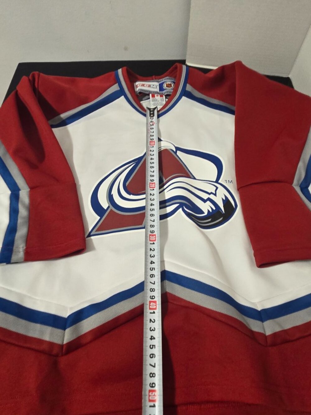 π Vintage CCM Colorado Avalanche NHL Jersey Youth L/XL Made in Canada π - Picture 4 of 8